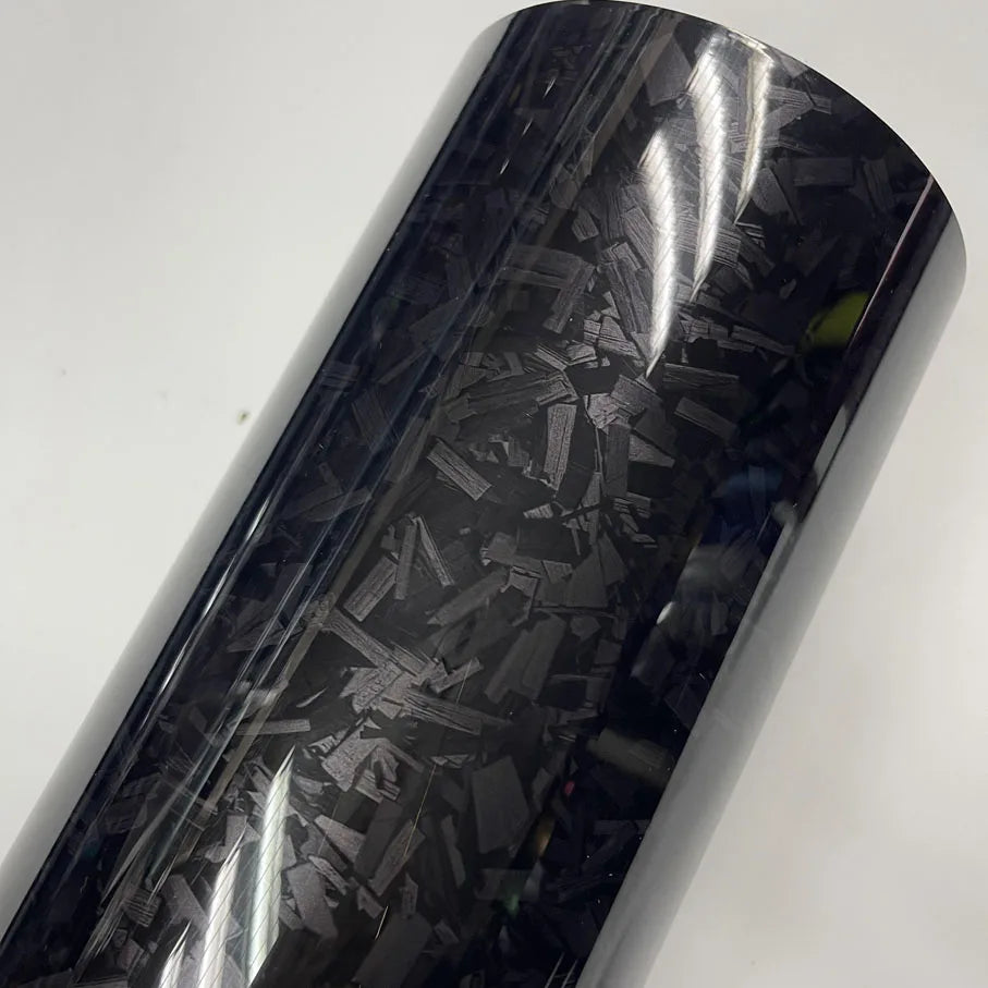 50cm*100cm PET Glossy Carbon Fiber Forged Black blue Red Vinyl Wrap Films Car Motorcycle Self Adhesive Body Film Stickers Auto