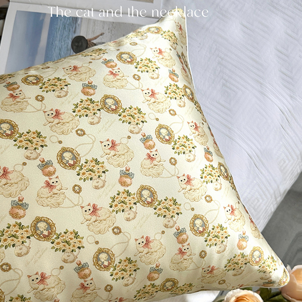 25 Momme Pure Natural Silk Pillow Case Envelope Design Printed Pillow Case Skincare Smooth Single sided Mulberry Silk Pillowcase