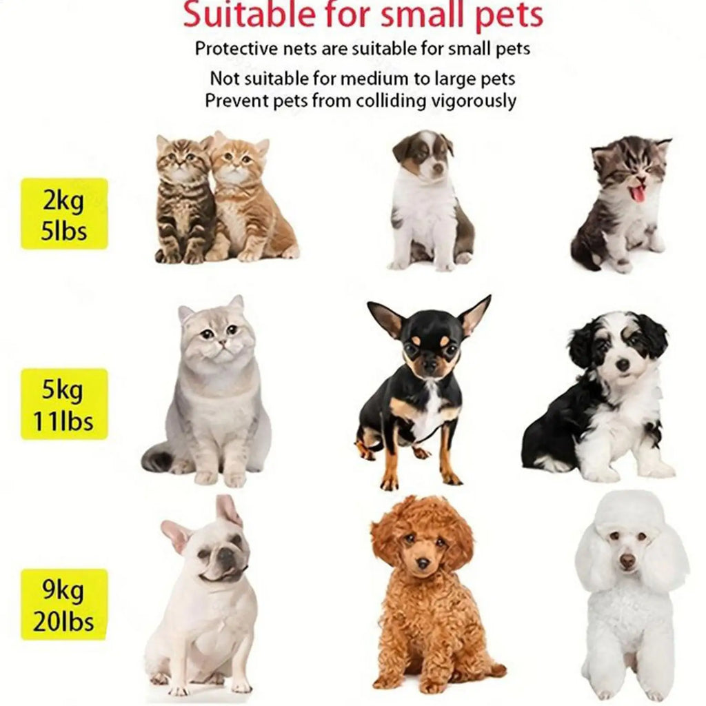 Retractable Pet Gate Childproof Net Indoor Mesh Fence for Dogs Kitten No-Drill Cat Baffle for Hallway Stairway Balcony Yard Door