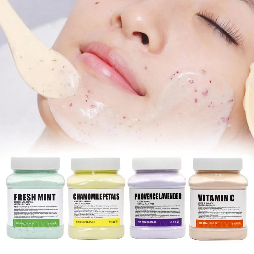Rose Jelly Face Mask Hydrating Hydro Gel Peel-Off Mask with Smoothing Effect Powder-to-Gel Formula for Nourished Glowing Skin