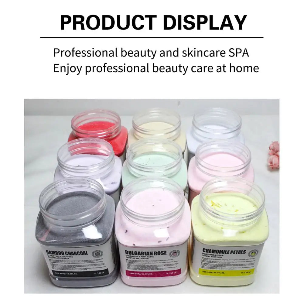 Rose Jelly Face Mask Hydrating Hydro Gel Peel-Off Mask with Smoothing Effect Powder-to-Gel Formula for Nourished Glowing Skin