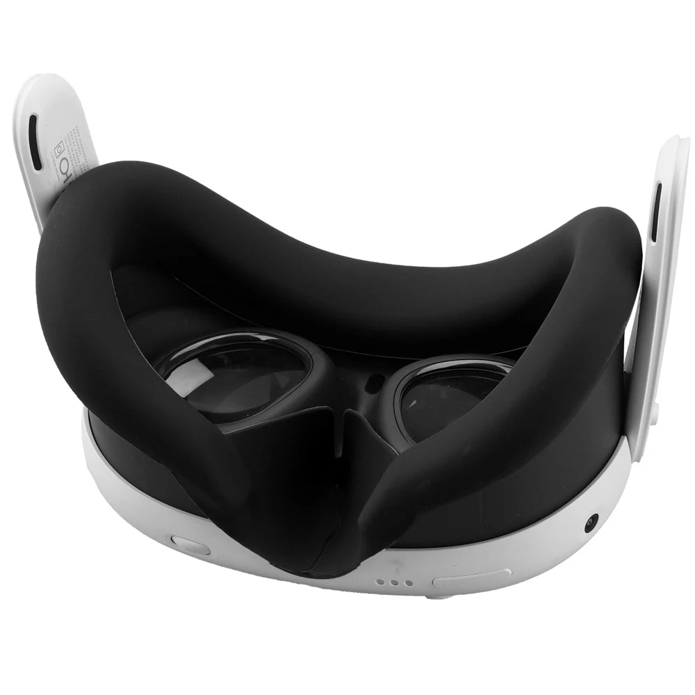 Silicone VR Face Mask For Meta Quest 3 Facial Interface Sweatproof Mask Face Cushion Lightproof Mask Face Cover VR Accessories