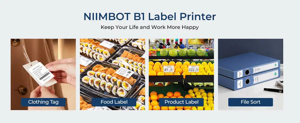 Niimbot B1 Portable Thermal Self-adhesive Labels Printer Mini Maker Pocket Printer Mobile Bluetooth Pocket Tag Price Machine NEW