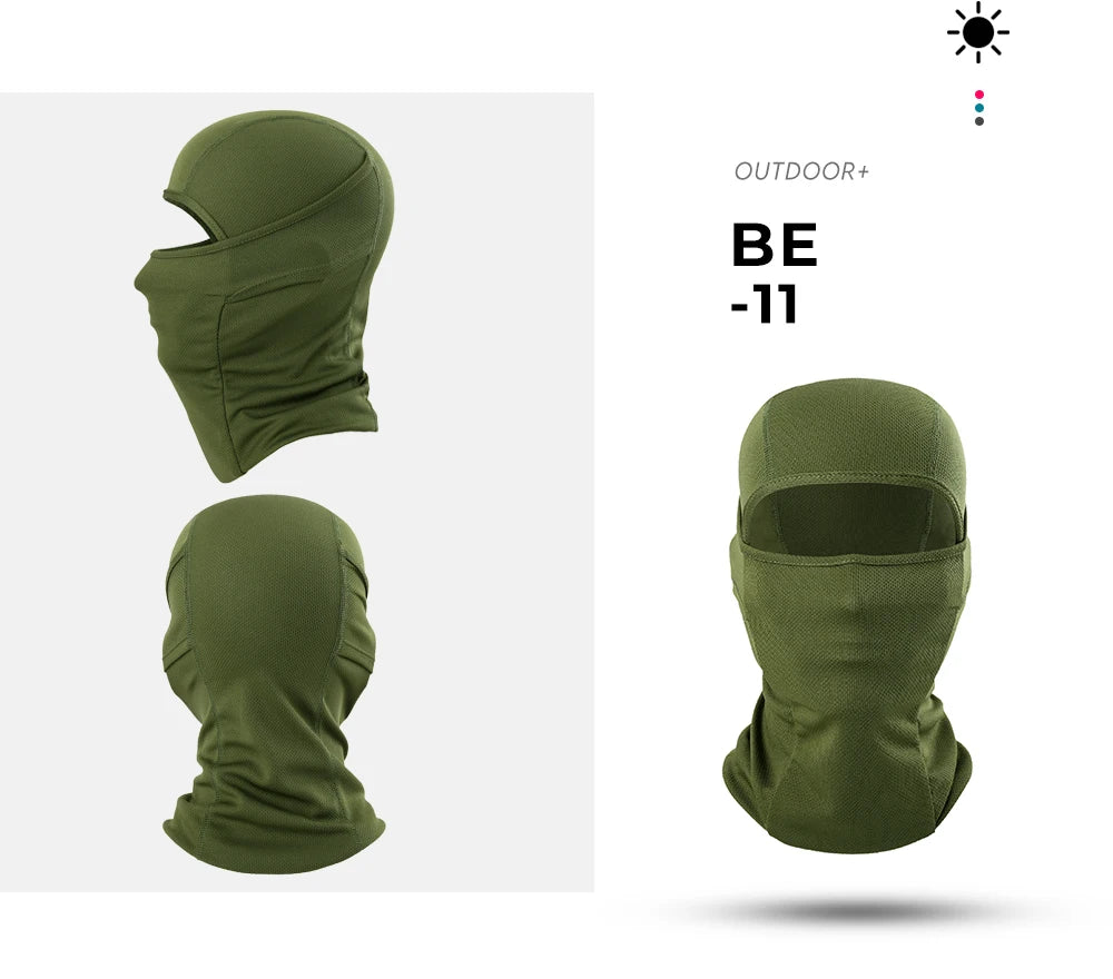 3PCS Breathable Balaclava Hoodie Quick-drying Cap Outdoor Sport Full Face Mask Hiking Camping Fishing Cycling Beanies Hat Summer