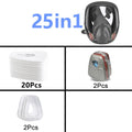 27 In 1 6800 Industrial Painting Spraying Respirator Gas Mask 2 In 1 Suit Safety Work Filter Dust Full Face Mask Replace MMM
