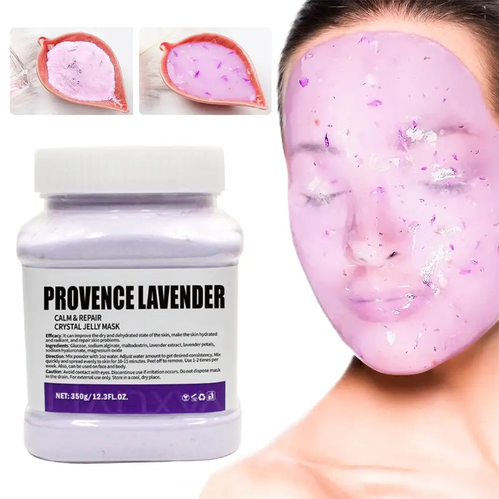 Rose Jelly Face Mask Hydrating Hydro Gel Peel-Off Mask with Smoothing Effect Powder-to-Gel Formula for Nourished Glowing Skin