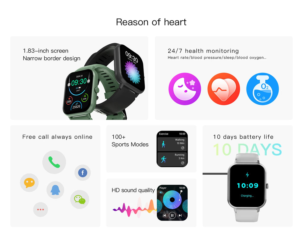 Dafit Luxury Men Smartwatch Wireless Call Smart Watch Fitness Clock Waterproof Sports Watches for Women IOS Android Phones 2025