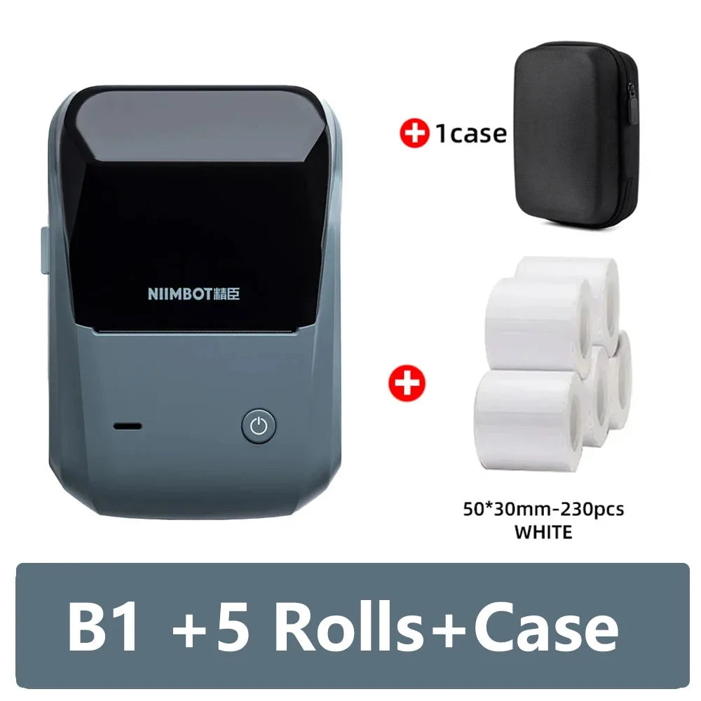 Niimbot B1 Portable Thermal Self-adhesive Labels Printer Mini Maker Pocket Printer Mobile Bluetooth Pocket Tag Price Machine NEW