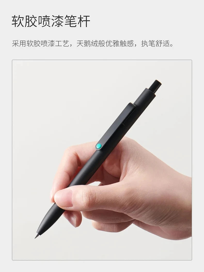New KACO Midot Gel Ink Rollerball Smooth Writing Pen,0.5mm Fine Point Black ink Metal Clip Large Capacity KEFILL Refills Pens