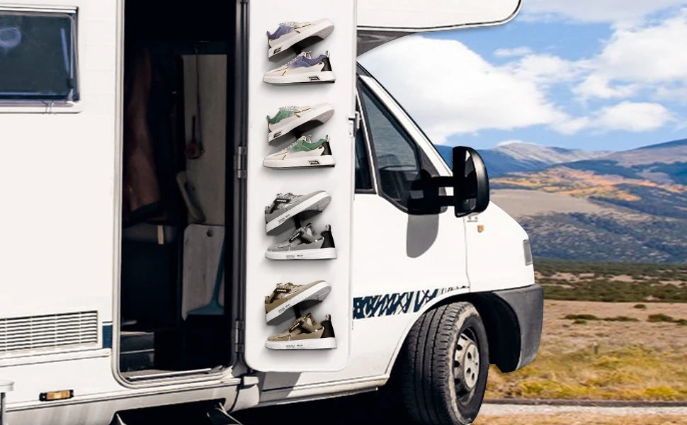 H-shaped Shoe Rack Wall Mounted, Floating Shoe Display Shelves, Sneaker Holders for Shoe Collectors & Advertising Exhibition