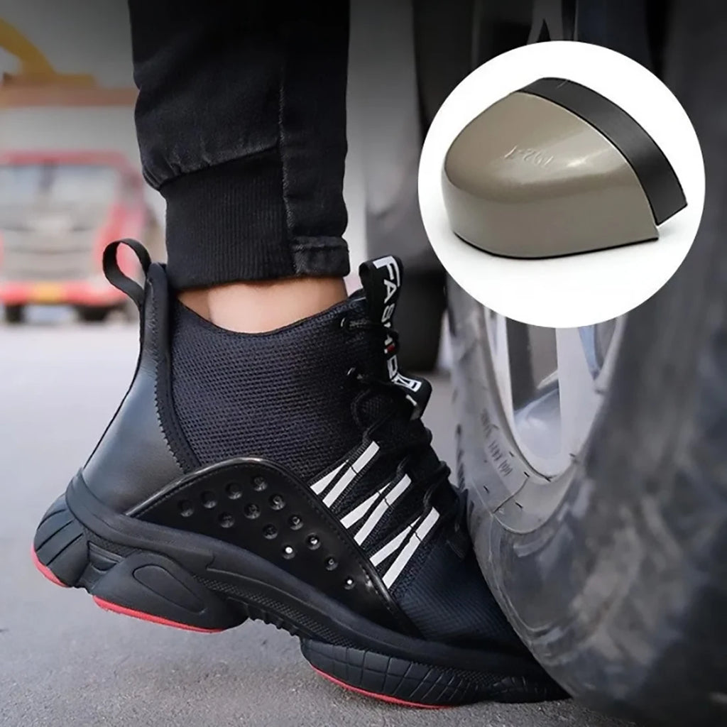 Men's Safety Work Shoes Indestructible Steel Toe Anti-puncture Comfort Protection Boots Outdoor Shoes Four Seasons Men Shoes