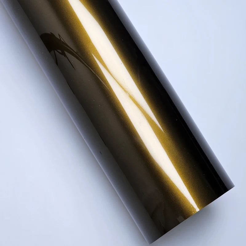 High Glossy pet Covering Voiture Midnight Gold wrapping film Adhesive Vinyl wrap Adhesive Motorcycle Scooter Car Decal Wrapping