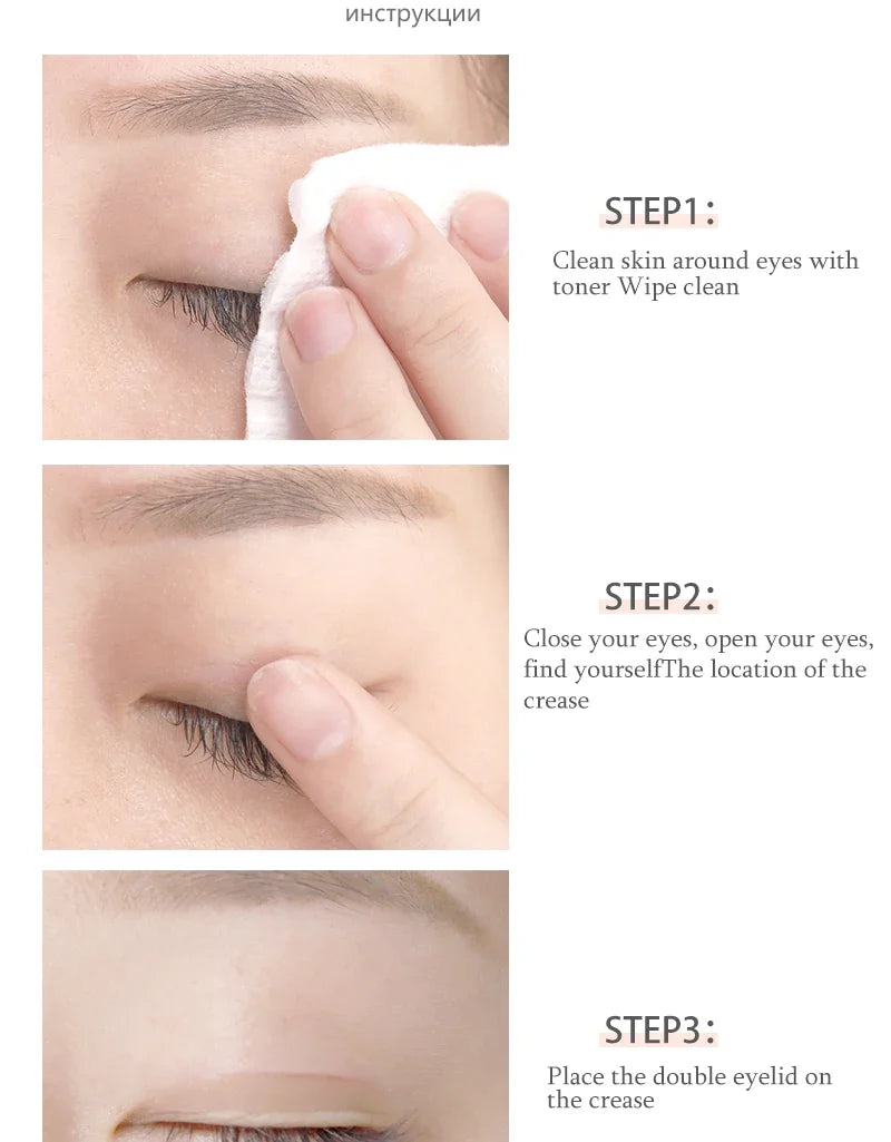 600 pcs Double Fold Eyelid Tape Sticker Invisible Lace Eyelash Extension Self-adhesive Under Eye Lashes Shadow Patch Beauty Tool