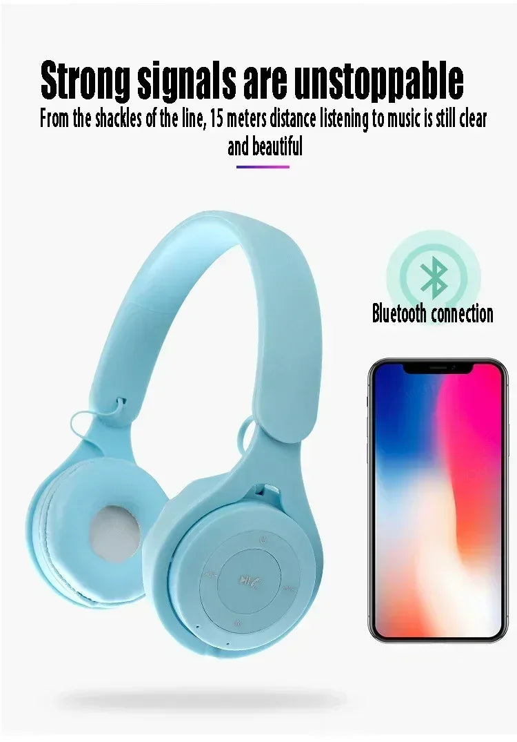 Bluetooth 5.0 Stereo Y08 Headset Headset Folding Wireless Sports Earphone Gaming Headsets Over-ear Headphones for Android ios