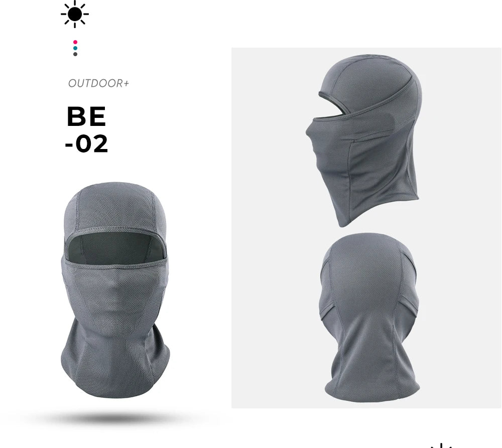 3PCS Breathable Balaclava Hoodie Quick-drying Cap Outdoor Sport Full Face Mask Hiking Camping Fishing Cycling Beanies Hat Summer