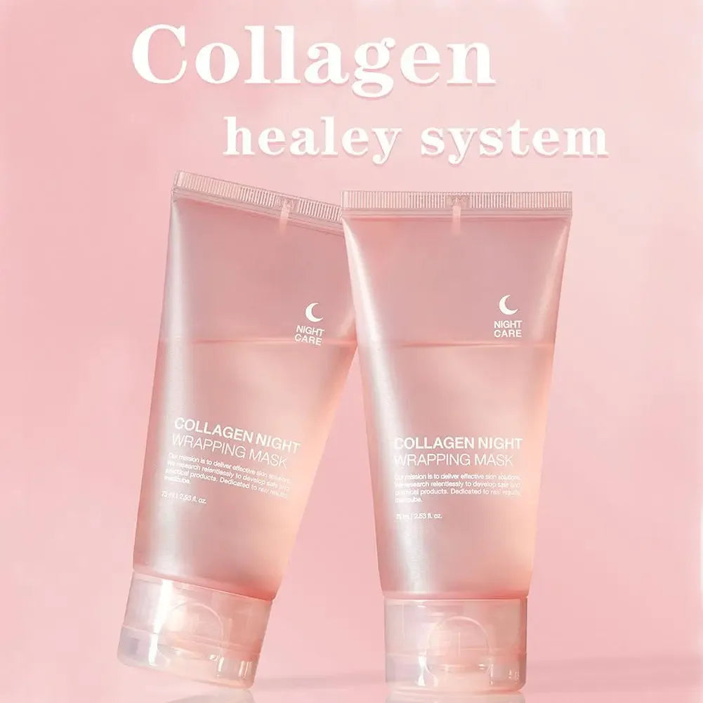 Collagen Peel Off Facial Mask Gently Cleansing Deeply Hydrating Moisturizing Face Mask Korean Skin Care Cream 75ml/100g