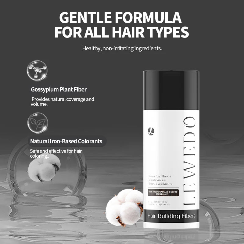 LEWEDO Hair Fiber Powder 25g Keratin Hair Building Fiber Hair Regrowth Powder Hair Styling Powder Hair Loss Hair Growth Product