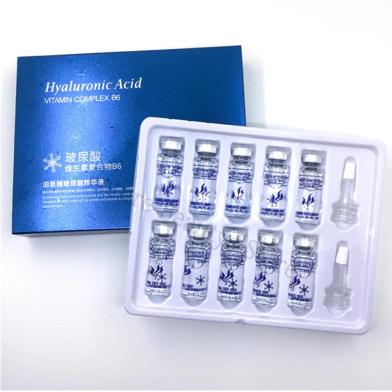 BIOAQUA 5ml Facial Hyaluronic Acid Vitamins C Essence Moisturizing Hydration Skin Rejuvenation Spa Skincare Beauty