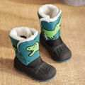 Winter Children Snow Boots Girls High-top Princess Boots Boys Anti-kick Thicken Cotton Shoes Baby Soft Waterproof Cartoon Boots