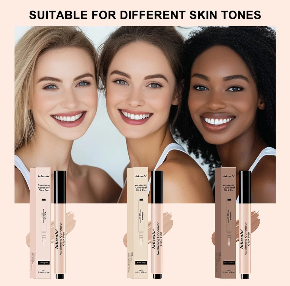 Awakening Concealer Click Pen Brighten， long-lasting ，Hight Coverage Hybrid ，Skincare and Concealer Pen  Makeup