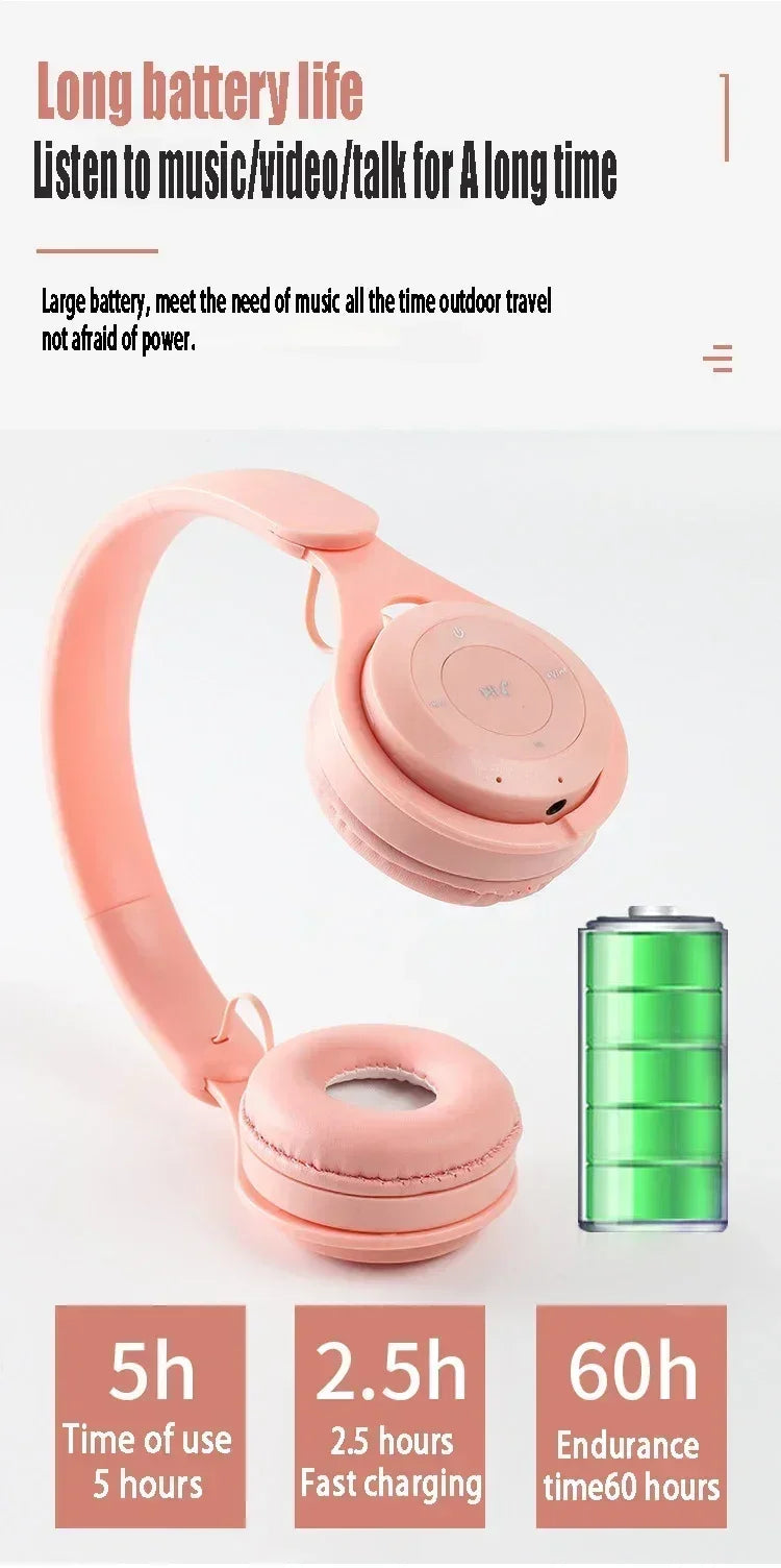 Bluetooth 5.0 Stereo Y08 Headset Headset Folding Wireless Sports Earphone Gaming Headsets Over-ear Headphones for Android ios