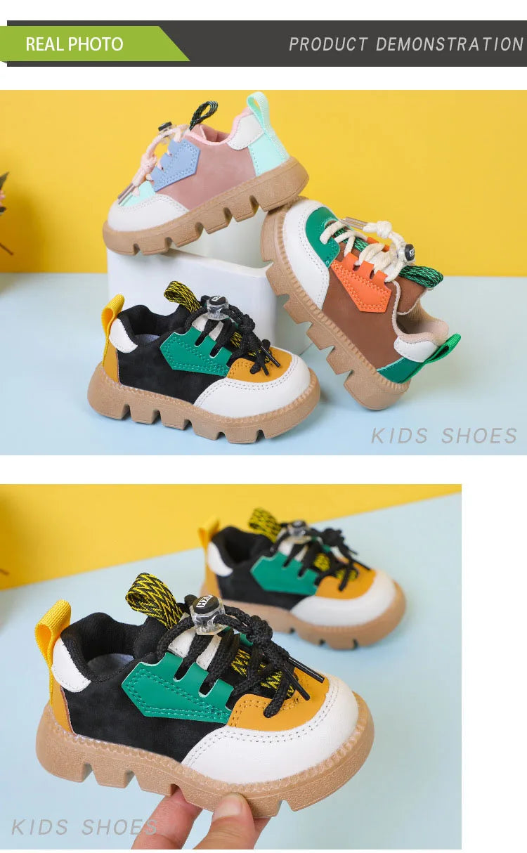 Personalised Flat Heel Children Sneaker Fashion Low Top Kids Shoes Child Leisure Spring Fall tenis Shoes Student Sneakers G10255