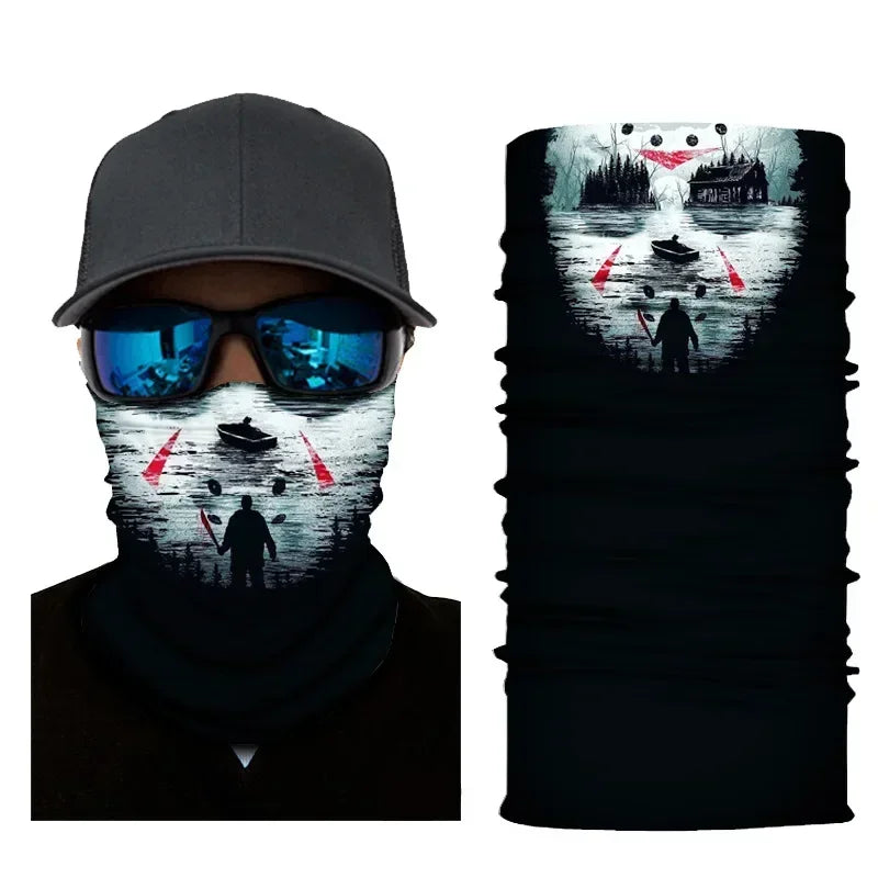 3D Fashion Cycling Face Mask Riding Scarf Breathable Seamless Neck Gaiter Women Bandana Headwear Headband Snood Ski Masks