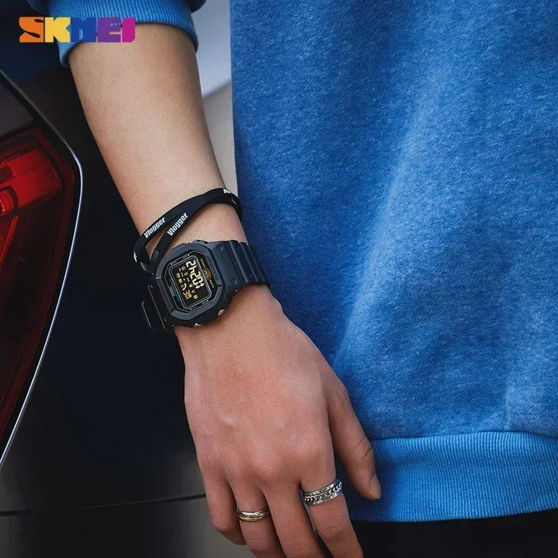 SKMEI Pedometer Calorie Tracker For Iphone Huawei Xiaomi Male relogio Mens Bluetooth Wristwatches 1629 Sport Digital Watch
