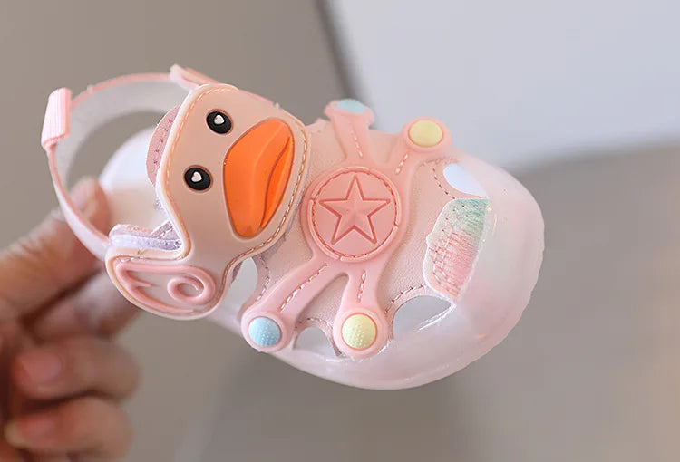 Sandals Kids Shoe Colorful Boys Girls with Light on Kids Sandals Soft Soled Casual Style Shoe Sneakers Kids сандалии для девочек