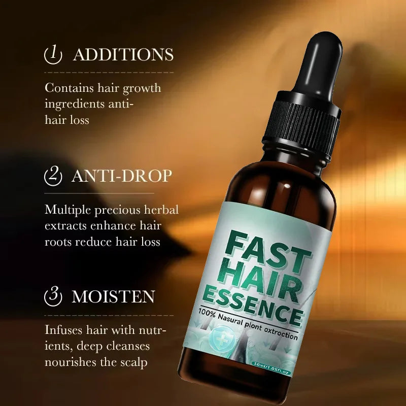 Hair Growth Essential Loss Regrowth Treatment Strengthens Hair Nourishes Scalp Light Weight Non Greasy Improve Scalp Circulation