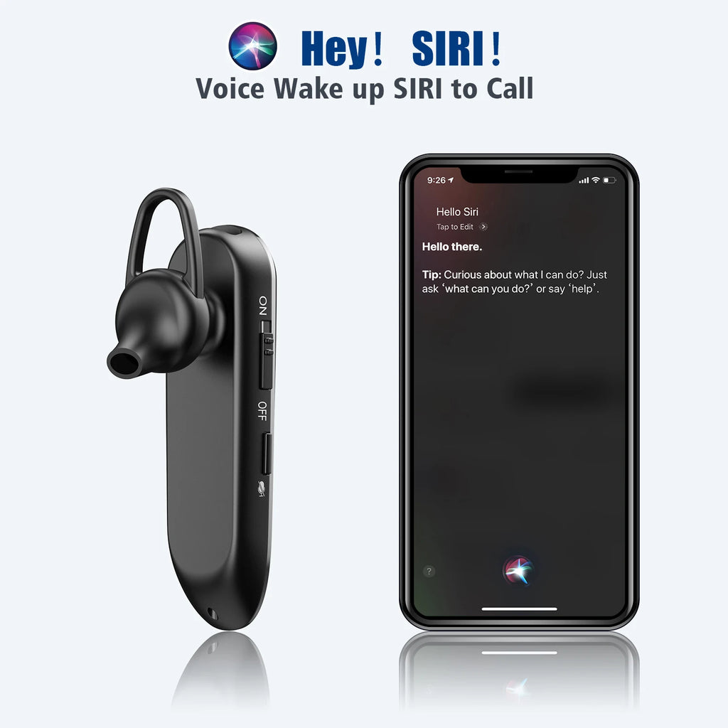 New Bee B45 Wireless Bluetooth Headset Earphones V5.0 Headphones with Dual Mics CVC8.0 Hands-Free Earpiece for Driving Business
