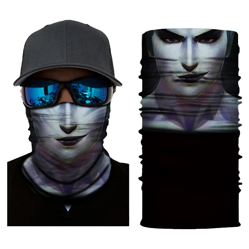 3D Fashion Cycling Face Mask Riding Scarf Breathable Seamless Neck Gaiter Women Bandana Headwear Headband Snood Ski Masks