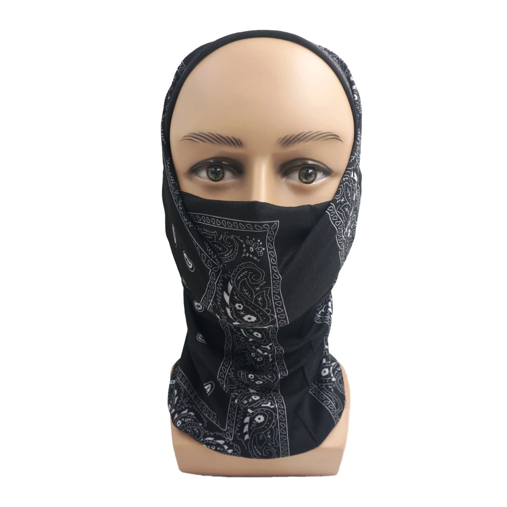 Dark Color Tube Neckchief Outdoor Sports Hair Neck Bandana Gaiter Black Grey Cycling Scarf Hiking Running Headband Men Face Mask