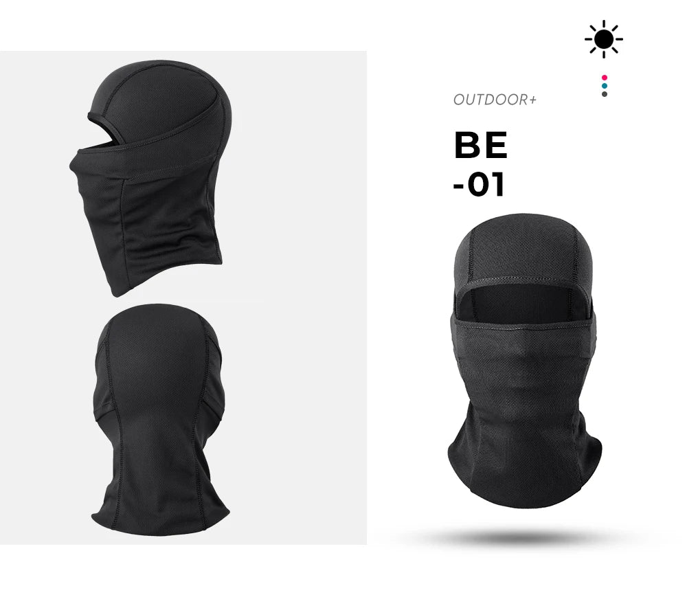 3PCS Breathable Balaclava Hoodie Quick-drying Cap Outdoor Sport Full Face Mask Hiking Camping Fishing Cycling Beanies Hat Summer