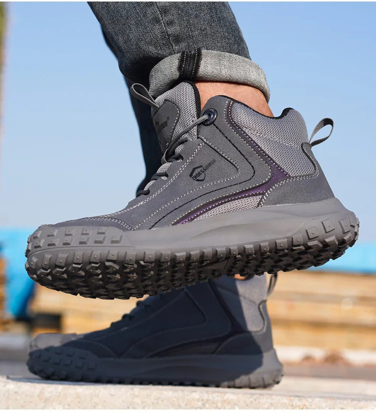 Autumn Winter New Work Safety Boots For Men Designer Work Sneakers Anti-puncture Security Shoes Work Boots Indestructible Shoes