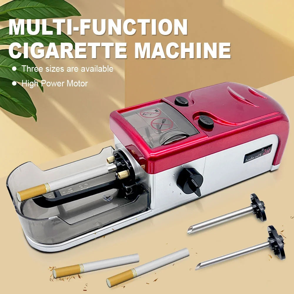 Cigarette Rolling Portable Automatic Tube Filling Cigarette Injector Roller Tobacco Maker Electronic Cigarette Rolling Machine