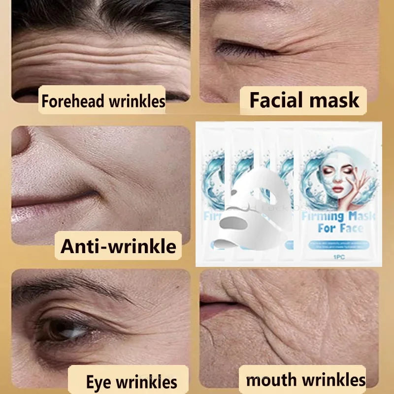 Collagen Face Mask anti Wrinkle Fade face Fine Line Lift Firm Skin Anti-Aging Brighten skin Care Korean Cosmetics