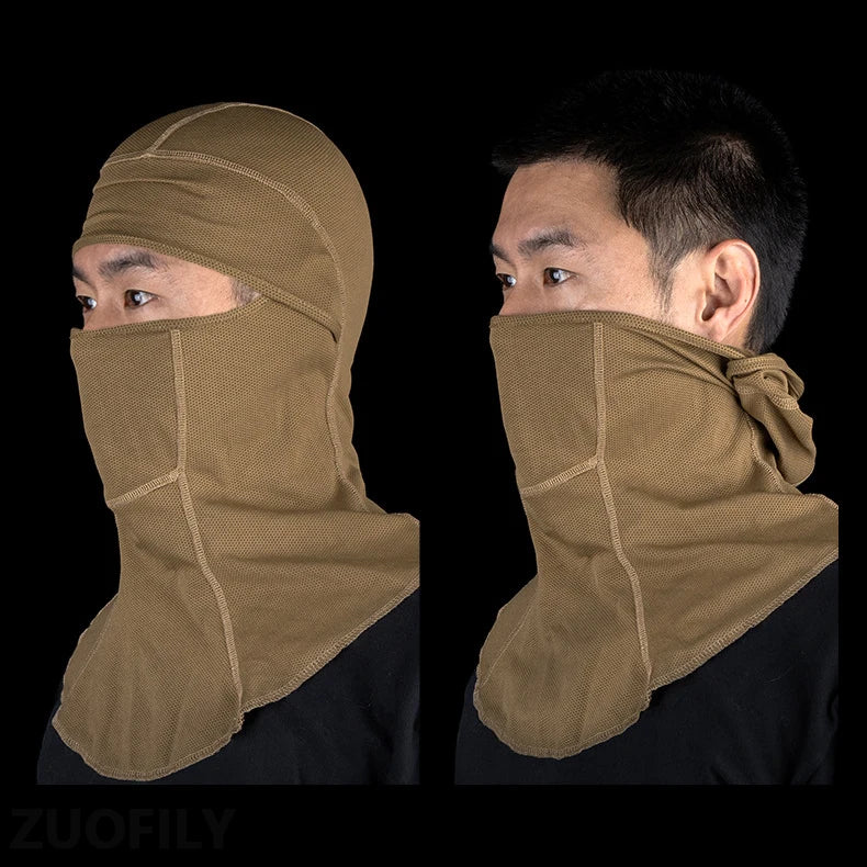 Medieval Style Full Face Mask Knight Headgear Motocross Riding Scarf Airsoft Head Cover Elastic Sunscreen Outdoor Sports Scarfs
