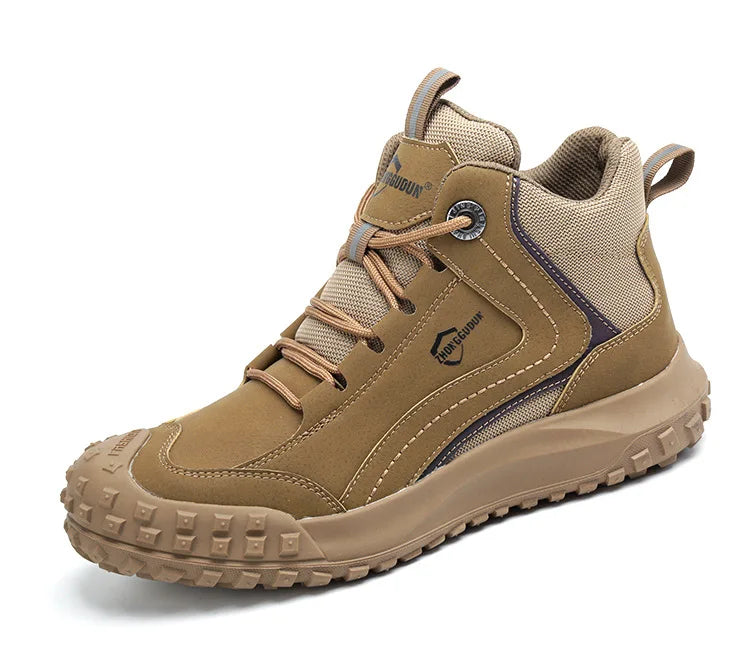 Autumn Winter New Work Safety Boots For Men Designer Work Sneakers Anti-puncture Security Shoes Work Boots Indestructible Shoes