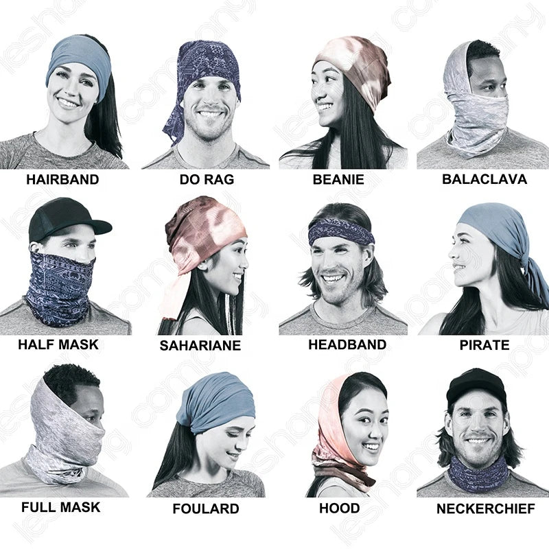 Winter Neck Warmer Cycling Scarf Face Mask Neckerchief Drawstring Polar Fleece Skiing Men Women Hiking Kerchief Camping Sports