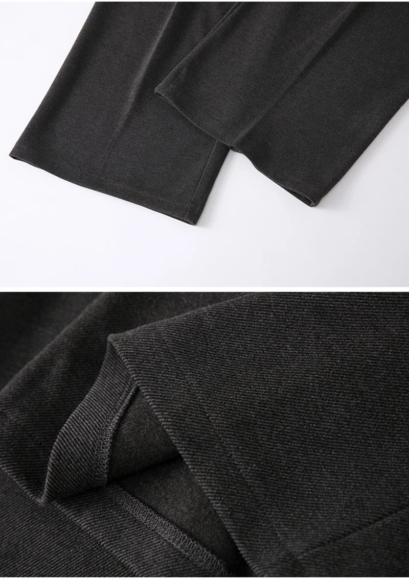 MEXZT Woolen Wide Leg Pants Women Fashion Lace Up Black Baggy Suit Pants Winter Streetwear Korean Casual Straight Trousers New