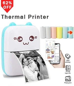 Portable Thermal Printer MINI Wirelessly BT 203dpi Photo Label Memo Wrong Question Printing With USB Cable Imprimante Portable