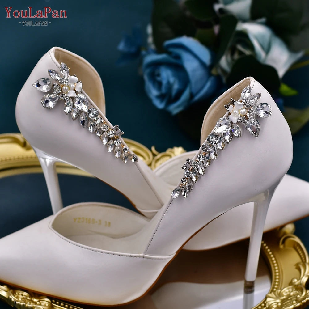YouLaPan X35 2pc Removable Shoe Clip DIY High Heel Decoration Shoe Buckle Women Lady Shoes Clips Charms Bridal Buckle Clips