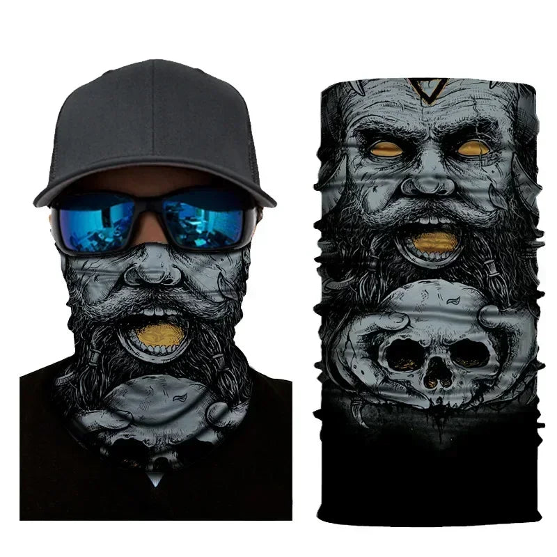 3D Fashion Cycling Face Mask Riding Scarf Breathable Seamless Neck Gaiter Women Bandana Headwear Headband Snood Ski Masks