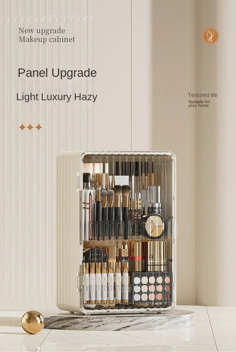 Moon Pattern Makeup Organizer and Storage Cosmetics Skincare Organizers with Lid and Drawers Cosmetic Display Cases Girls Gifts