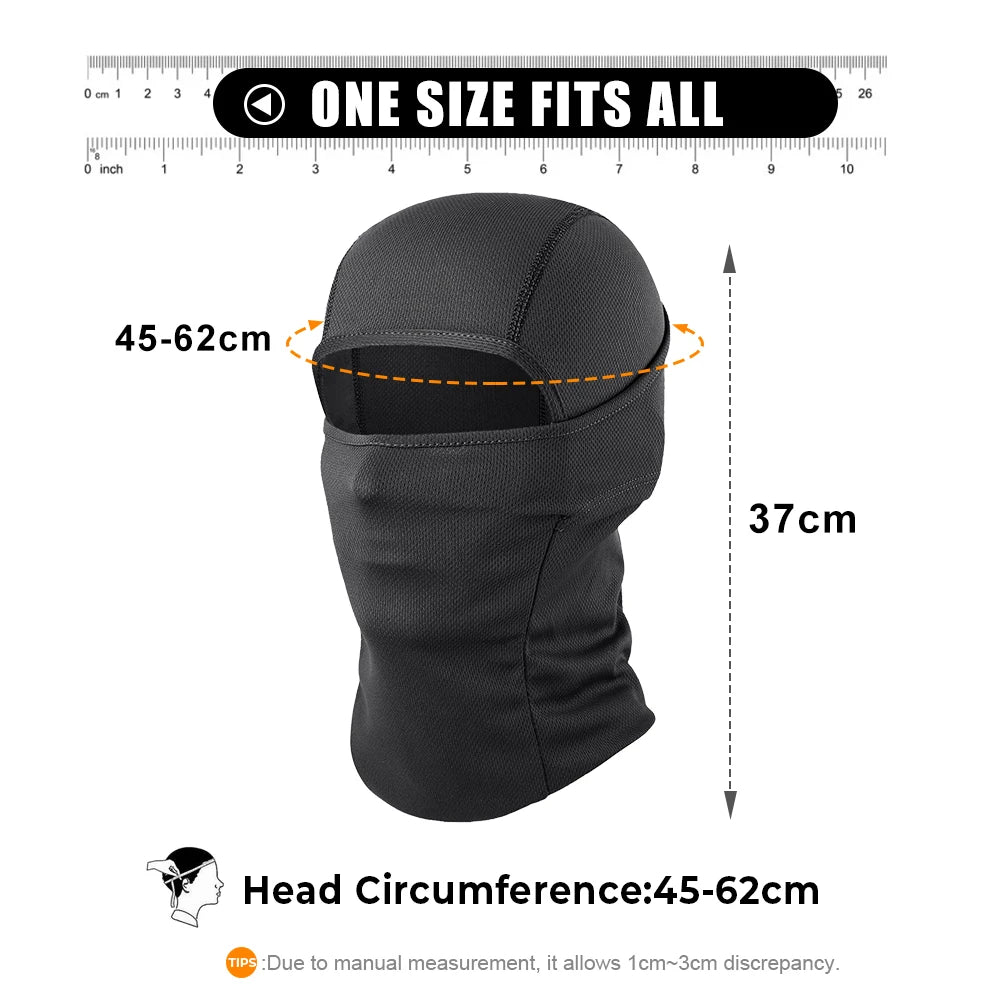 3PCS Breathable Balaclava Hoodie Quick-drying Cap Outdoor Sport Full Face Mask Hiking Camping Fishing Cycling Beanies Hat Summer