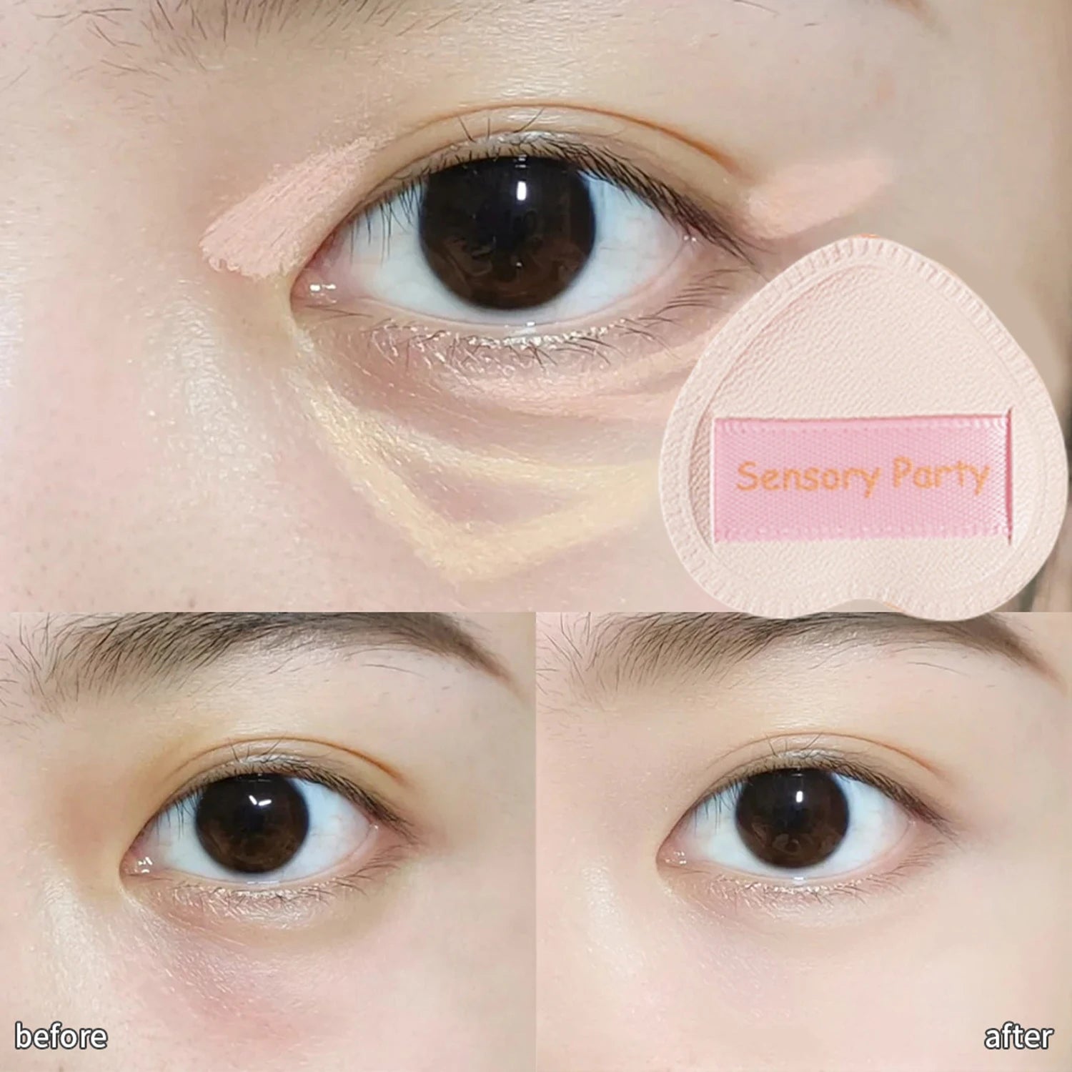 5pcs Mini Makeup Puffs Professional Finger Cosmetic Air Cushion Sponge Powder Puff Foundation Detail  Make Up Sponge Beauty Tool