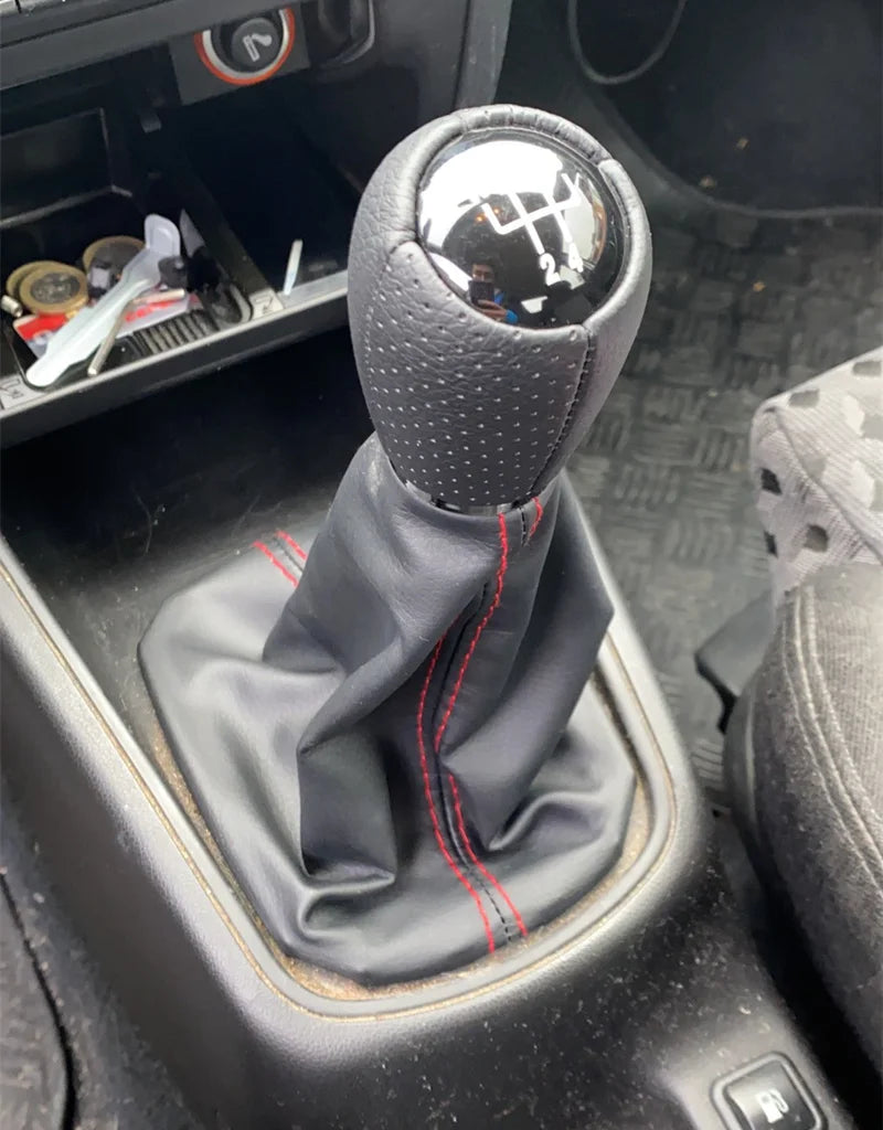 For Seat Leon 1M1 Toledo II MK2 1998-2006 Leather Gear Box Gear Shift Knob Gaitor Boot CoverCar Accessories Replacement Parts