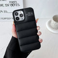 Fashion Brand Luxury Cotton Down Jacket Phone Case For iPhone 15 14 13 12 11 Pro Max Plus  Puffer Case Soft  Shockproof Cover