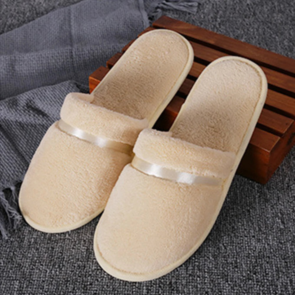 Women Plush Home slippers Spring Warm Fuzzy Slipper Indoor Closed Toe Shoes Household Non Slip Slippers Bedroom Slience slides